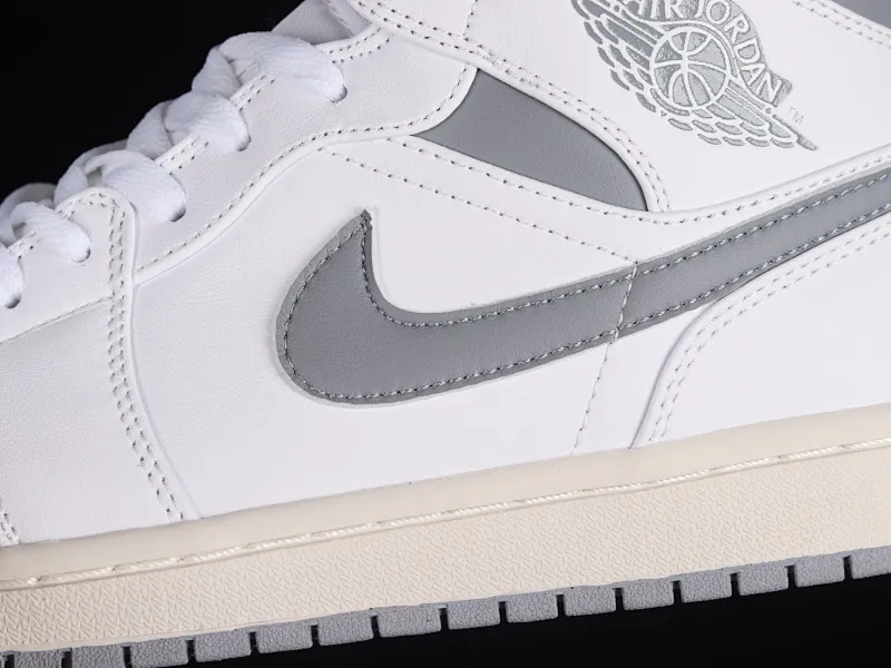 All categories Air Jordan Jordan series basketball shoes Air Jordan 1 Mid Air Jordan 1 Mid "Vintage Grey" AJ1 Joe 1 white gray first year China basketball shoes 554724-135